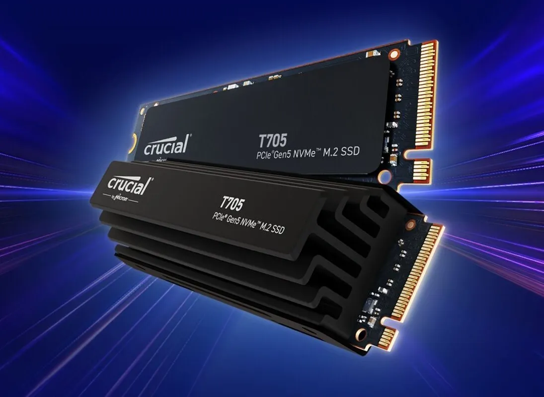 Crucial T705 NVMe SSD Pushes 14,500MB/s in PCIe 5.0 Tests